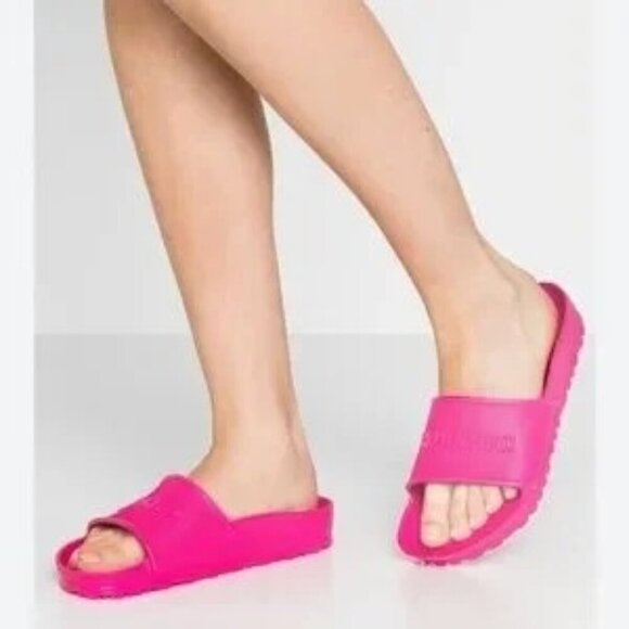 Birkenstock Barbados Eva Pink Slides - Picture 1 of 6